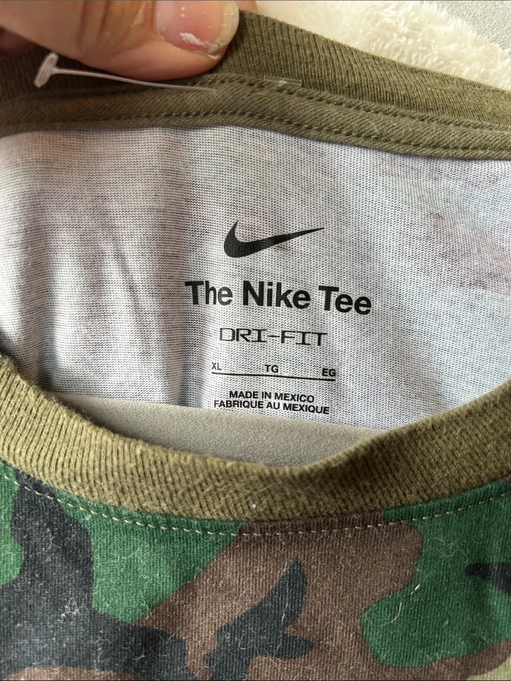 Nike K-State Camouflage military appreciation long Sleeve Shirt - Green, brownXL